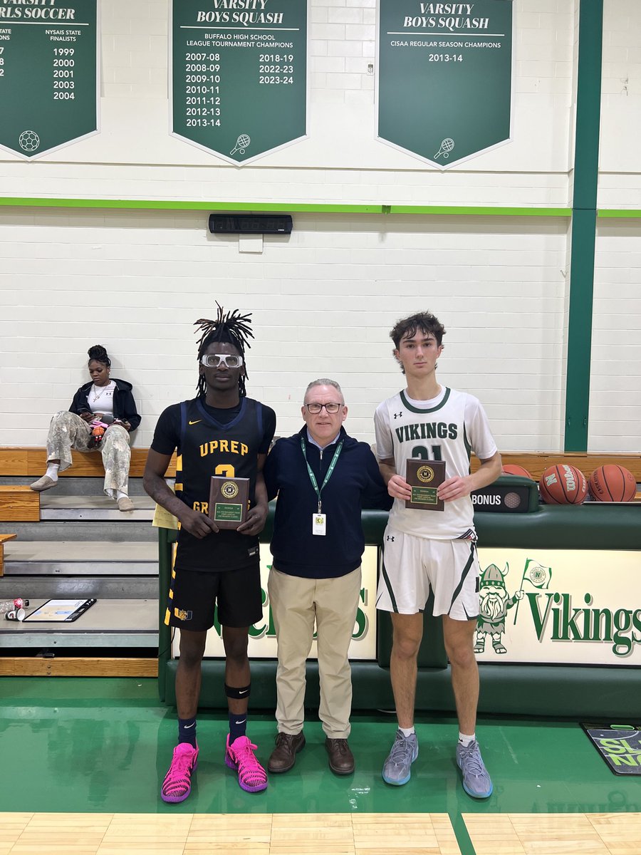 Final Score:
Nichols 57 - 44 UPrep

The Vikings came away with the Jim Kramer Classic championship, great team victory! Thank you to all the alumni who made this weekend special!

Tre Paulfrey leads all scorers w/18
Mitch Masiello w/15
Drew Bennett w/12

<a href="/centercourt42/">🏀centercourt🏀</a>