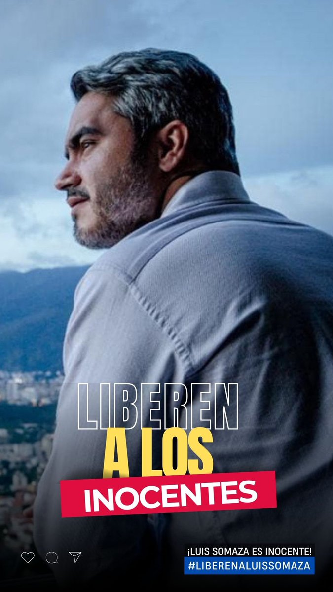 Casi mil presos políticos siguen tras las rejas en Venezuela. Hoy, Día de los Inocentes, no hay espacio para bromas. #LibertadParaLuisSomaza 
#LiberenALosInocentes