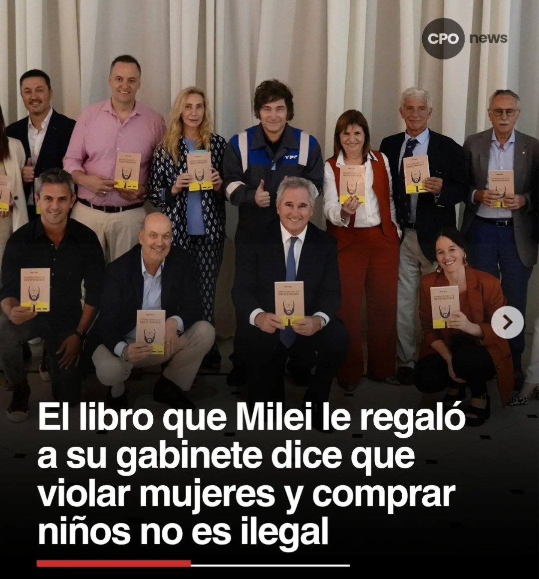FederalR24's tweet image. Es el pensamiento esquizofrénico de Milei:
Está permitido:
• Tráfico humano, órganos,drogas, niños, etc. 
• Lavado de Dinero. 
• Abuso Infantil. 
• Prostitución y Violación. 
• Etcétera. 
No le importa si Argentina se vuelve un país narco.
Gobierno de Enfermos.