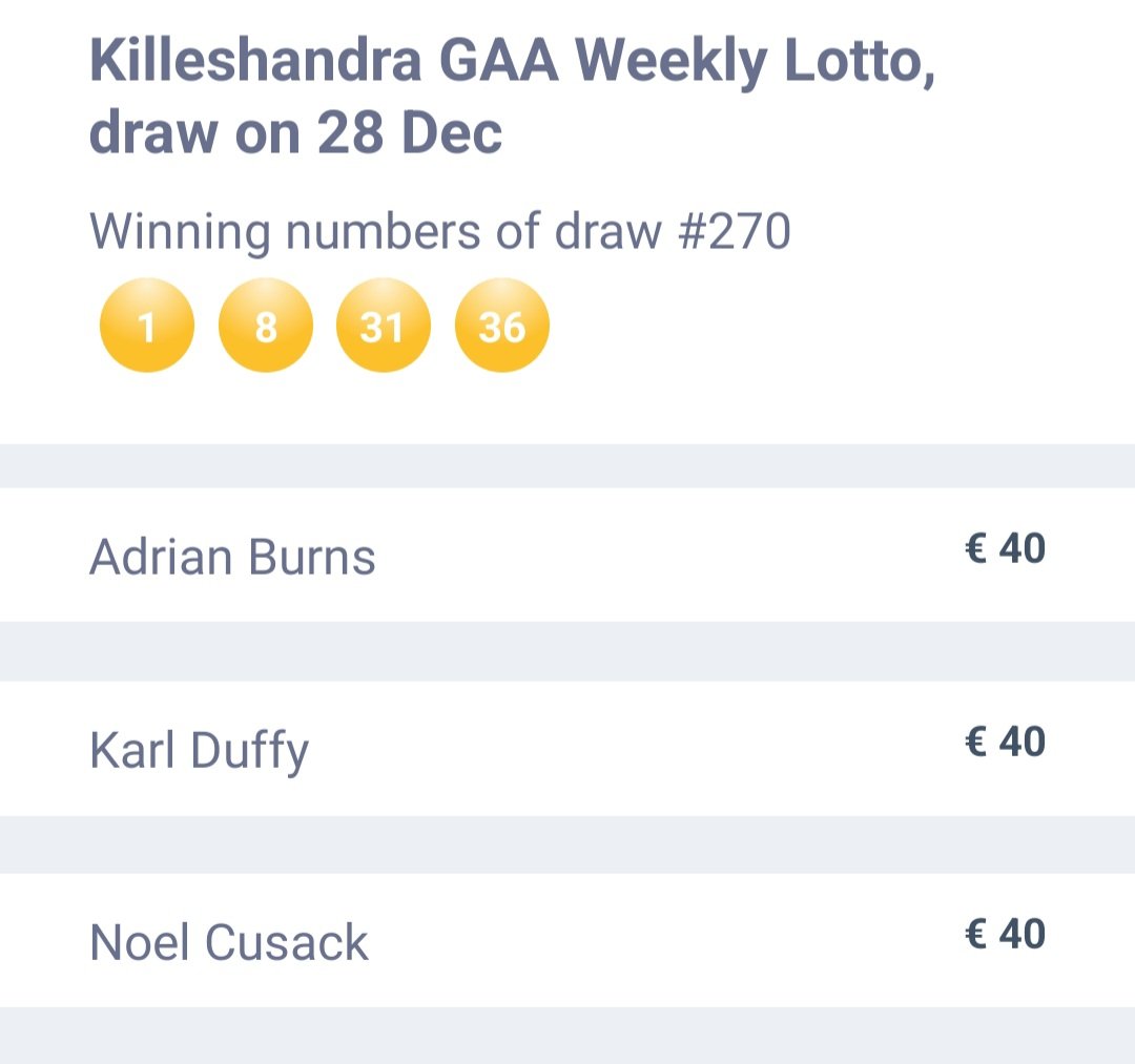 No winner of the jackpot worth €2,700