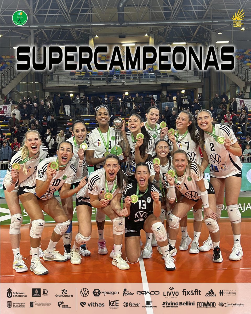 Campeonas de la Liga Iberdrola, Premio al mejor equipo de Canarias y ahora SUPERCAMPEONAS DE ESPAÑA 🇪🇸.

Un equipo para la historia que sueña con seguir haciéndola.

Un orgullo poner el nombre del Heidelberg de nuevo en lo más alto del deporte español.

#VamosHeidelberg