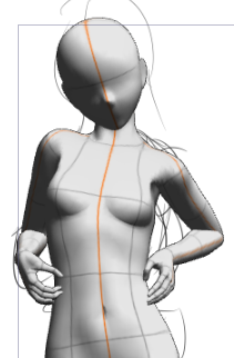 クリスタのポーズ人形ちゃん、間接外せる初めて知った。
これで大分使いやすくなった 