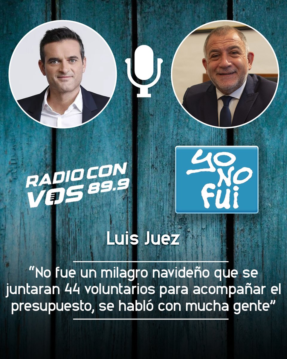 🎙️[NOTA] En <a href="/radioconvos899/">Radio Con Vos 89.9</a> hablamos con el senador nacional <a href="/ljuez/">Luis Juez</a> sobre el debate por el presupuesto: “No fue un milagro navideño que se juntaran 44 voluntarios para acompañar el presupuesto, se habló con mucha gente”.

[NOTA COMPLETA] radiocut.fm/audiocut/luis-…