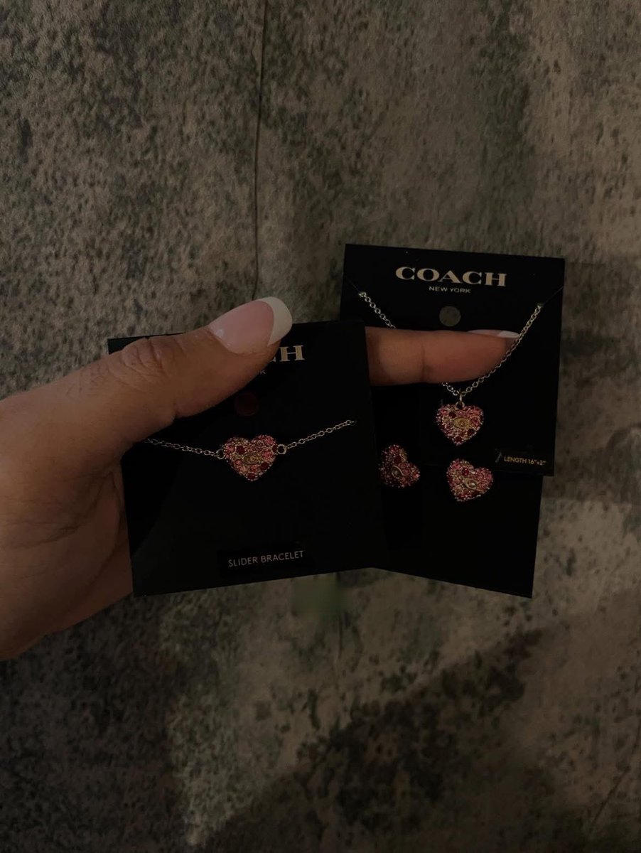Omgg the coach Valentine’s Day jewelry collection is the cutest 🥹😍💕