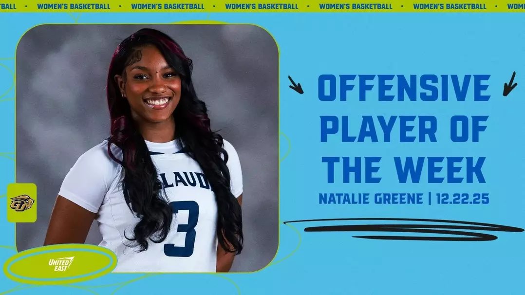 CoachJGRandolph's tweet photo. Natalie Greene is dominating this season! The Gallaudet freshman forward/center was just named United East Women’s Basketball Offensive Player of the Week after a career-high 25 points and strong rebounding performance. https://t.co/L8p8rqFTMy