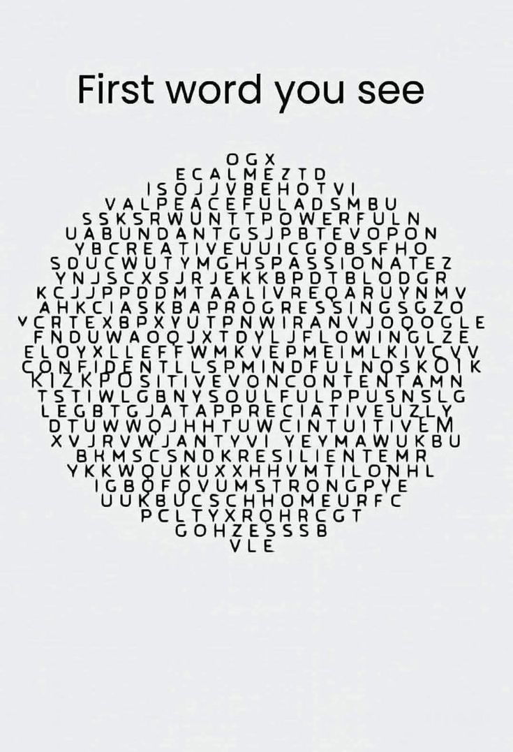 Lilly_22100's tweet image. First word you see..