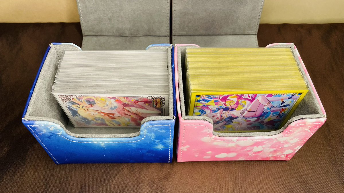 デッキケースの実物です✨ バトスピかゼクスの三重スリーブデッキを