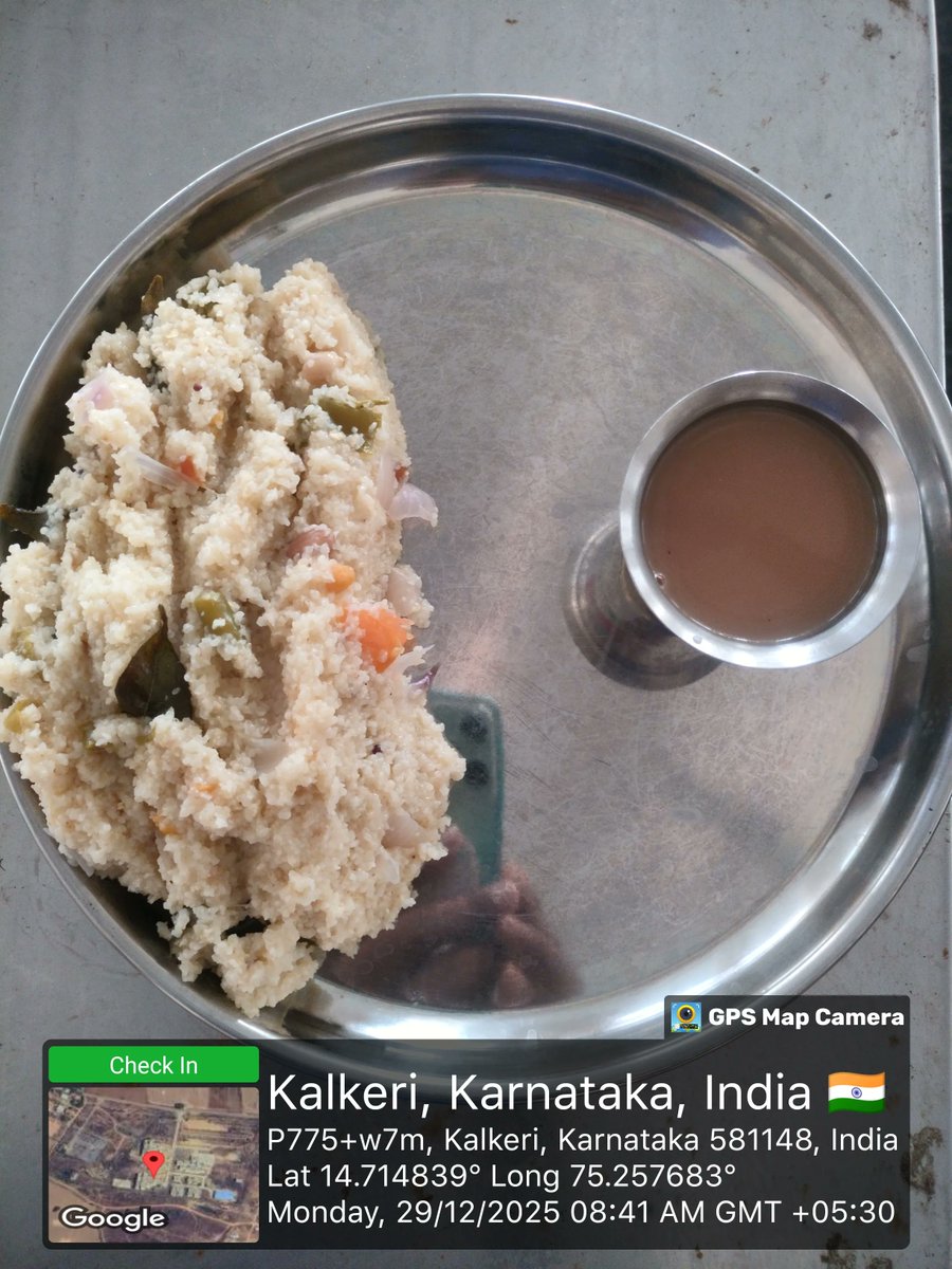 579Sc's tweet image. ಬೆಳಗಿನ ಉಪಹಾರ #SocialAudit_SWDMeals #SocialWelfare_Karnataka