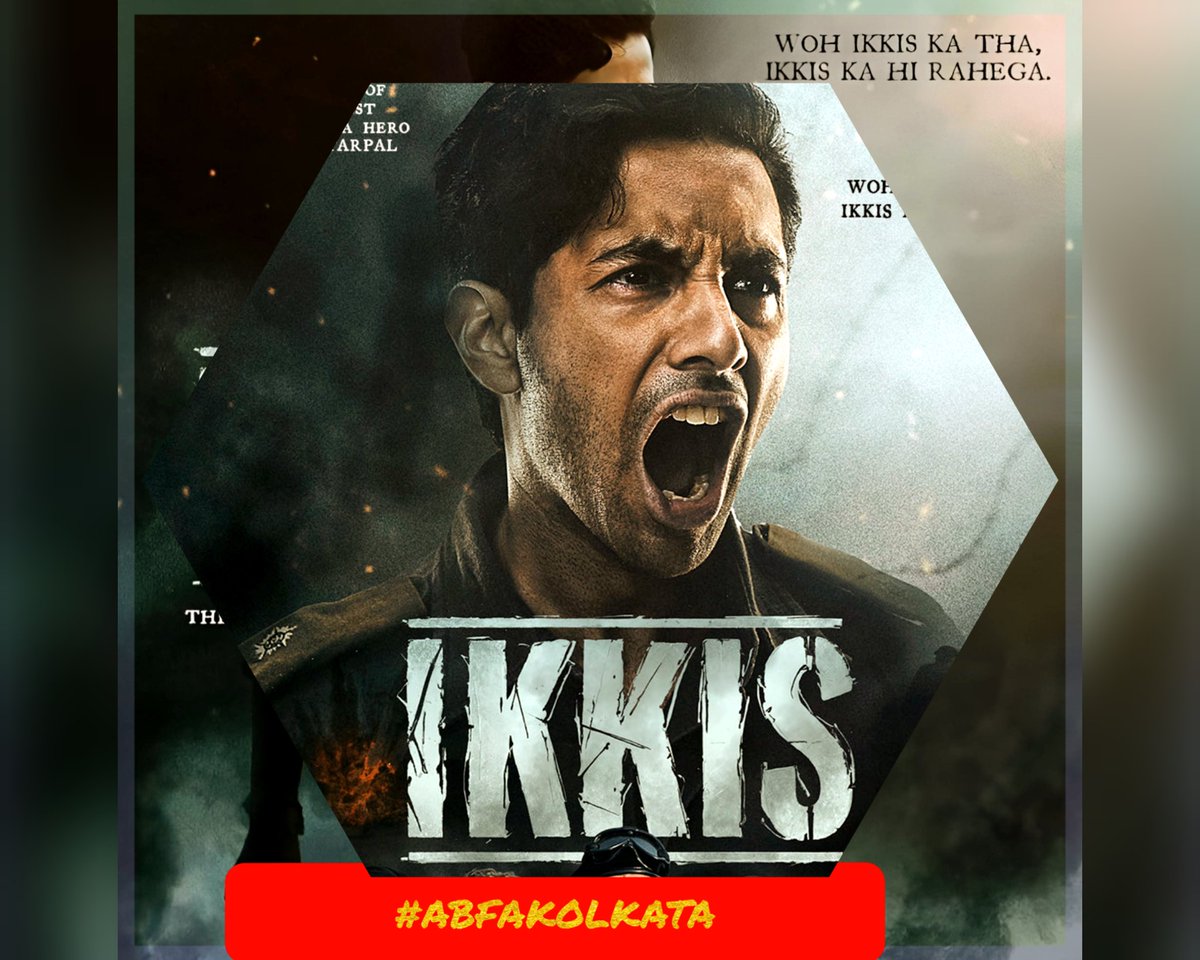Abhishek_Pato's tweet image. Only 3 days left!
A story that honours bravery and Bharat’s spirit 🇮🇳
Let the nation witness "IKKIS".

#3DaysToGo
 #IKKIS 
#AgastyaNanda 

@SrBachchan @juniorbachchan