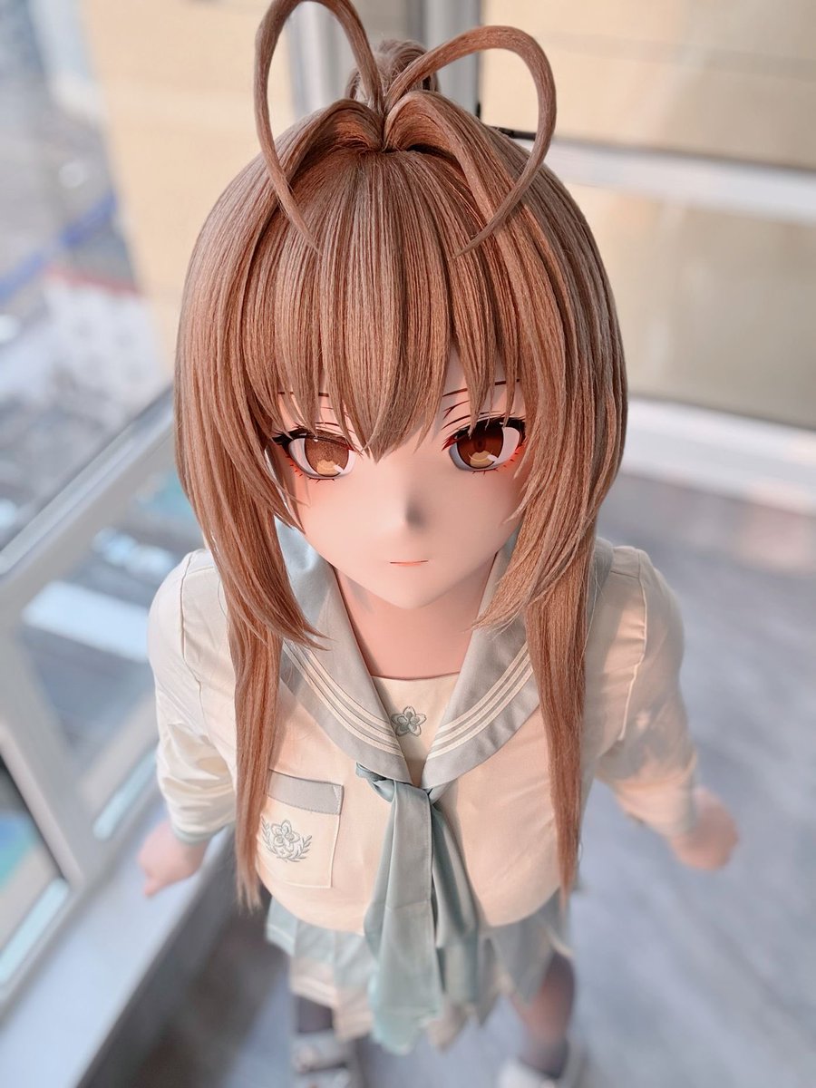 Altair_CN's tweet image. 今天是青涩的抹茶小蛋糕🧁！每天给大家带来不一样的感觉！#kigurumi #着ぐるみ #千斗いすず #千斗五十铃