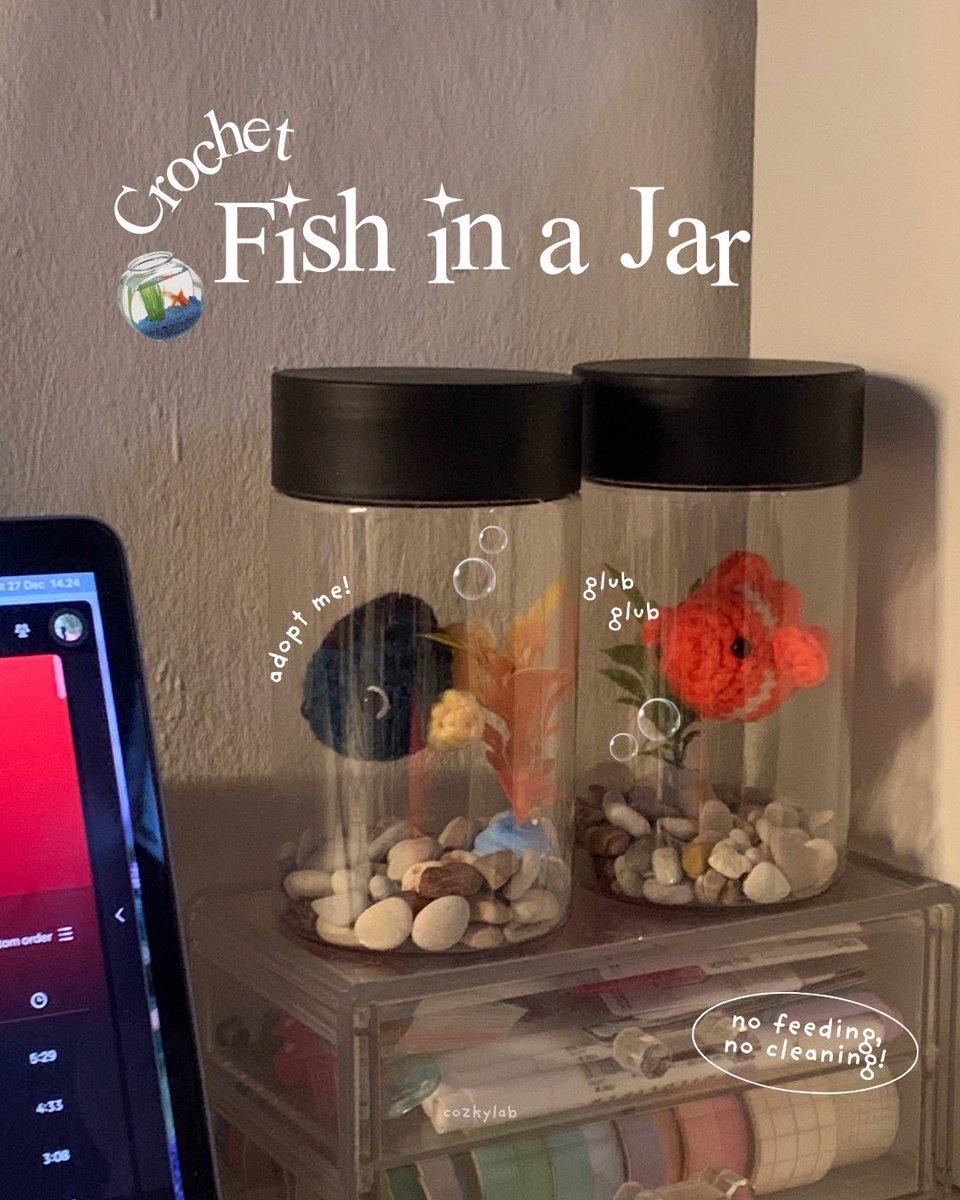 [rts &amp; likes are appreciated🫶🏻]

want to have a pet but afraid can’t take care of it? meet this crochet fishie 🐠🐡🐟

❗️close PO: 6 Jan 2026
🏷️ IDR 58.000 | DP 35.000
🚚 Depok, Jawa Barat
🌎 WW GO are welcome

grab yours here!🛒
forms.gle/XC2t1VoeAzqHDE…