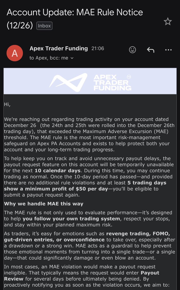 jayalxndr's tweet photo. New rules at Apex? 
Break MAE, payouts disabled for 10 days? https://t.co/oQEVzMX4cA