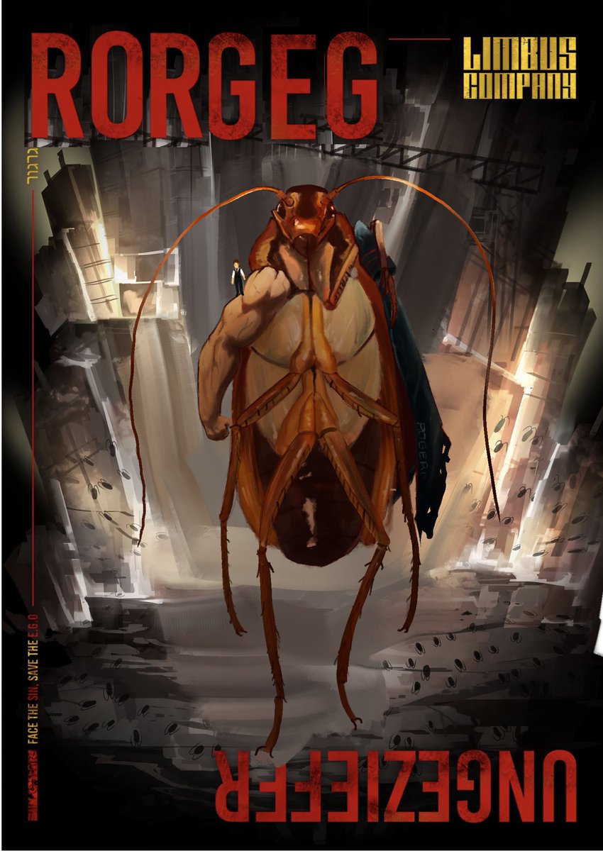 Flambu2k's tweet image. Hello everybody this is my Limbus Company OC Rogerg he is based on Franz Kafka’s Metamorphosis
#LimbusCompany #LimbusOC