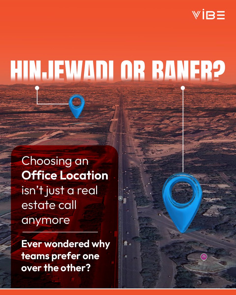 vibe_cowork's tweet image. Office location matters more than ever.

Baner and Balewadi offer better connectivity and easier commutes.
@vibe_cowork provides ready-to-move office spaces built for teams and businesses.
🌐 vibecoworkingspaces.com
📞 +91 820 834 1339

#vibecoworkingspaces #managedofficespaces
