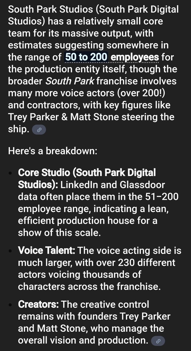 FriendlyAISlop's tweet image. South Park Studios takes 1 week and an entire fucking staff of a couple hundred of people to produce one episode of their FAR less-intricate &amp;amp; unfunny goyslop.

EMILY YOUCIS has made a STELLAR animated episode single-handedly in only 4x the time.

Pay Emily $1B. RIGHT MEOW. 😿 🔫