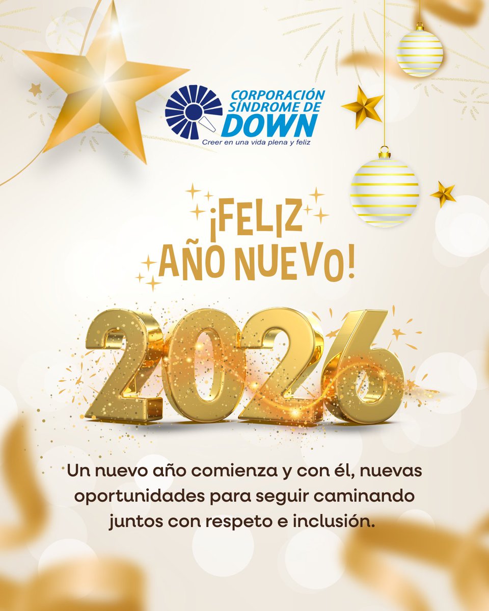 corpdown's tweet image. Un nuevo año comienza y con él, la oportunidad de volver a creer. De creer en la empatía, en el respeto, en el valor de cada persona y en la fuerza de la diversidad.
Seguimos caminando juntos, construyendo inclusión con amor, compromiso y esperanza,  todos los días. ✨