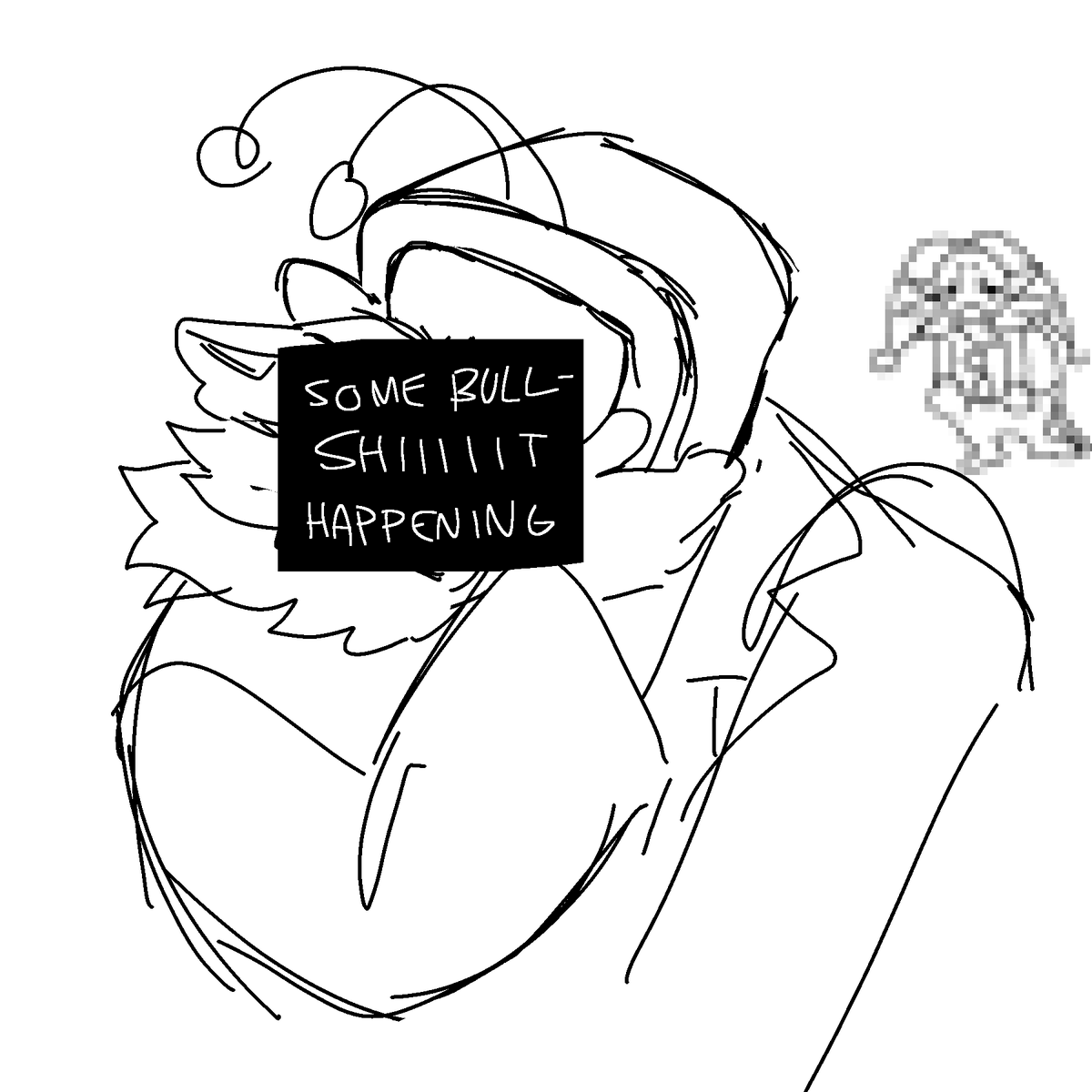 @jevilhater Oh hey I acrually did make a sketch but abandoned it bc idk how to draw kissing