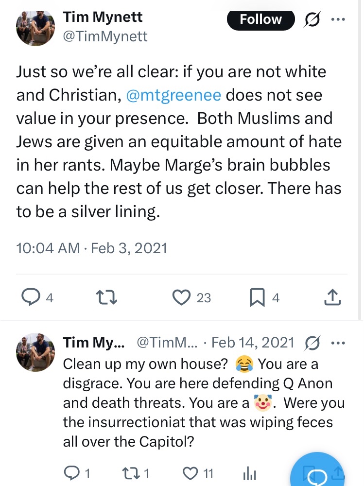 jewish problem — too many connections to S. Africa 🇿🇦 in 2 (out of 3) of her husband’s lives! 

I hope people wake up &amp; understand jews have always been against the White ✝️s

<a href="/mtgreenee/">Marjorie Taylor Greene 🇺🇸</a> 

x.com/libsoftiktok/s…