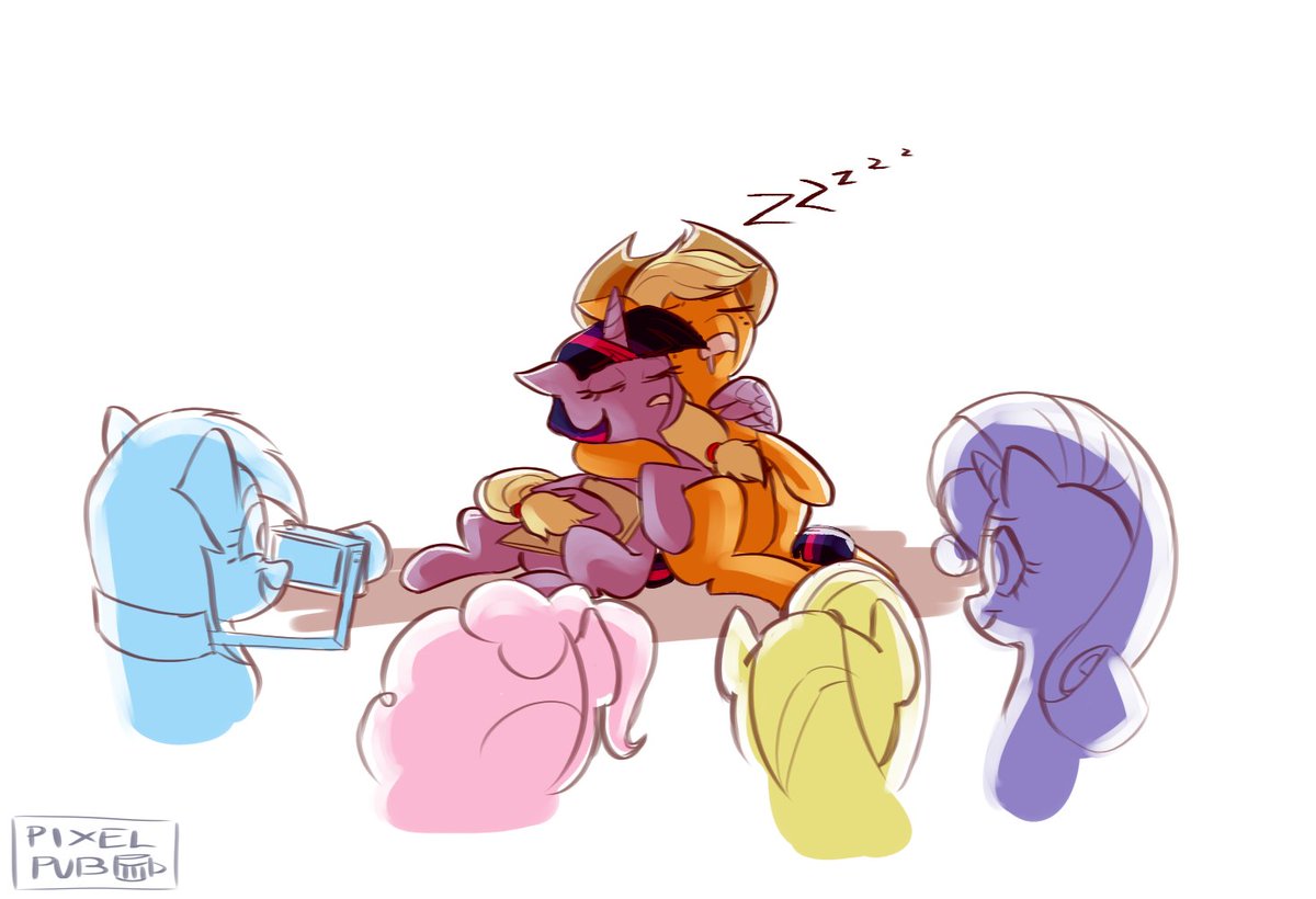 Twijack + mane 4 family dynamics cuz uhh why not #mlp #mane6 #twilightsparkle #applejack #rainbowdash #rarity #fluttershy #pinkiepie #twijack