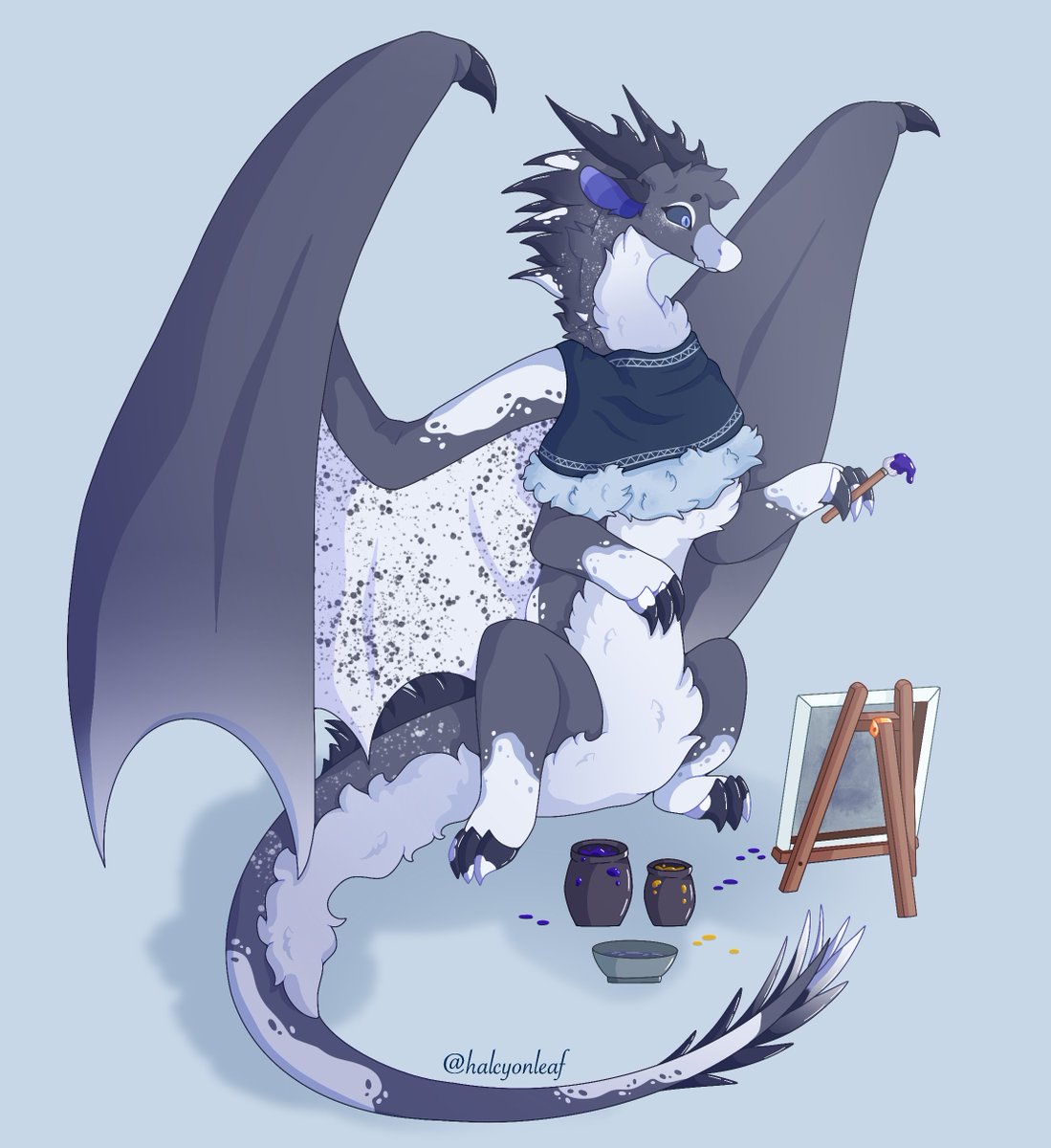 Halcyonleafff's tweet image. Whiteout! I love her sm!
#wof #wingsoffire #whiteout #dragon