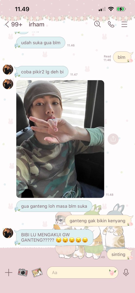 jourosalie's tweet image. irham dan 1001 cara nya meluluhkan bibi