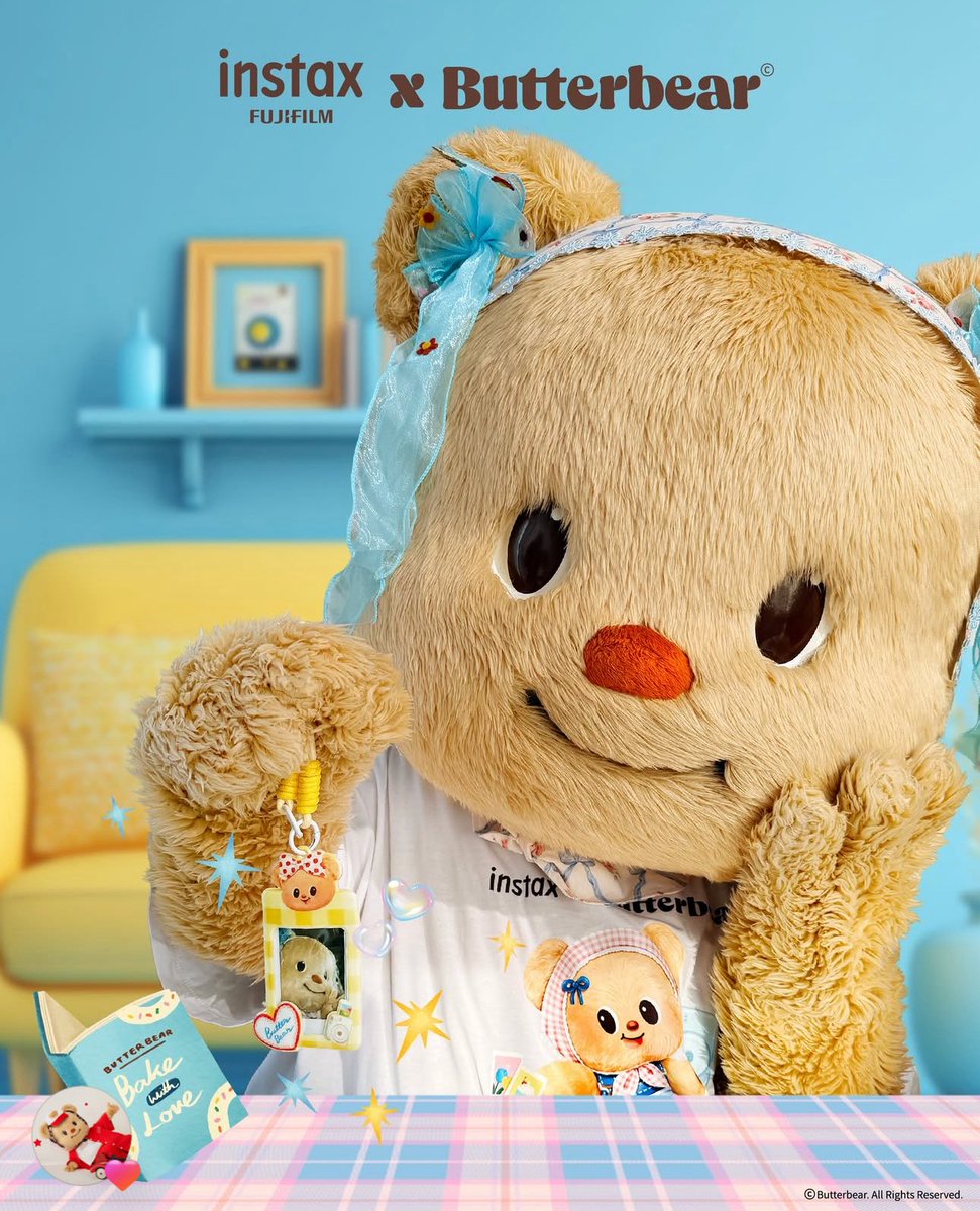 THRP1234's tweet image. วันนี้น้องเนยมาขายกล้อง instax fujifilm ค่ะ ใครไปสิงคโปร์ มาเลเซีย ก็ไปซื้อกันได้นะคะ 📷

 #butterbear
#instaxxButterbear