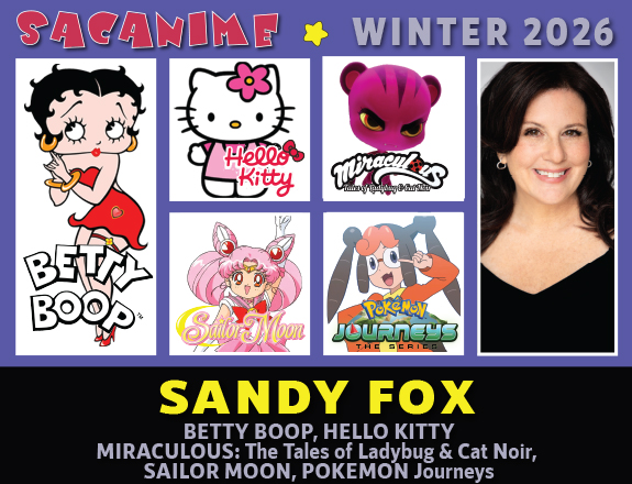 SacAnime's tweet image. Sandy Fox is coming to SacAnime Winter in less then a week! Online registration ends on tuesday!

@SandyFoxWorld has worked with #Simpsons, #Futurama, #WreckitRalph, #AddamsFamily, #Disneys #Bolt, #BettyBoop, #HelloKitty, #SailorMoon, #Disgaea, #Pokemon, #FireEmblem, #Chobits