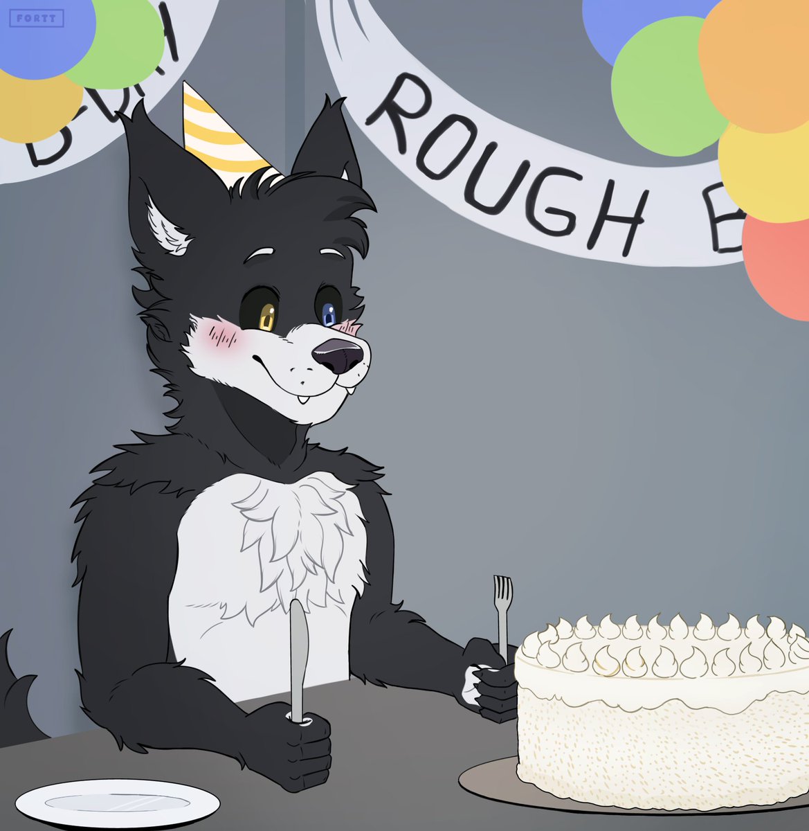 Fortt_bread's tweet image. Commission for Wolfito E

" Happy Birthday Rough "

#Comm #Furry #Wolf #birthday