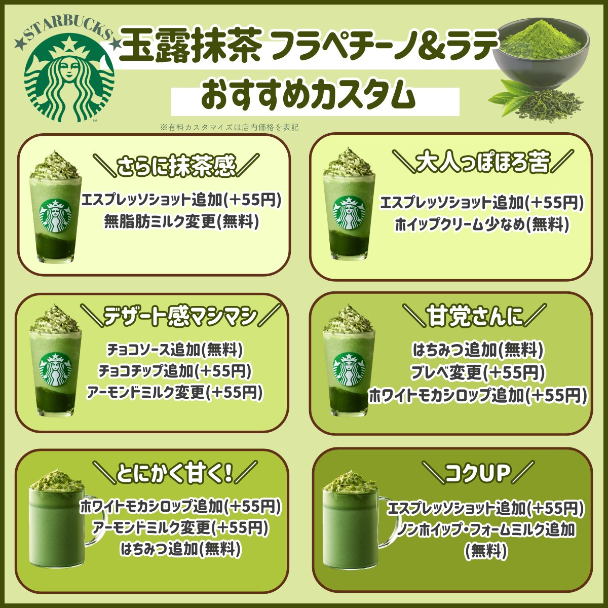 抹茶フラペチーノ【バラ売り⭕️】ページ 抹茶フラペチーノ【バラ売り⭕️】ページ 抹茶フラペチーノ【バラ売り