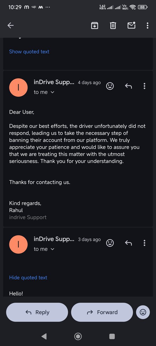 Arijeet_Saha's tweet photo. On 4th Dec, after finishing my ride with @inDrive I paid the Driver ₹480 twice (UPI+Cash) as UPI was showing pending, later it got successful. Now I'm not getting help from @inDrive for the refund. Driver  RAHUL KUMAR SINGH is not responding. Vehicle WB39C4679. Mobile 9547240090 https://t.co/lg9dDHTAin