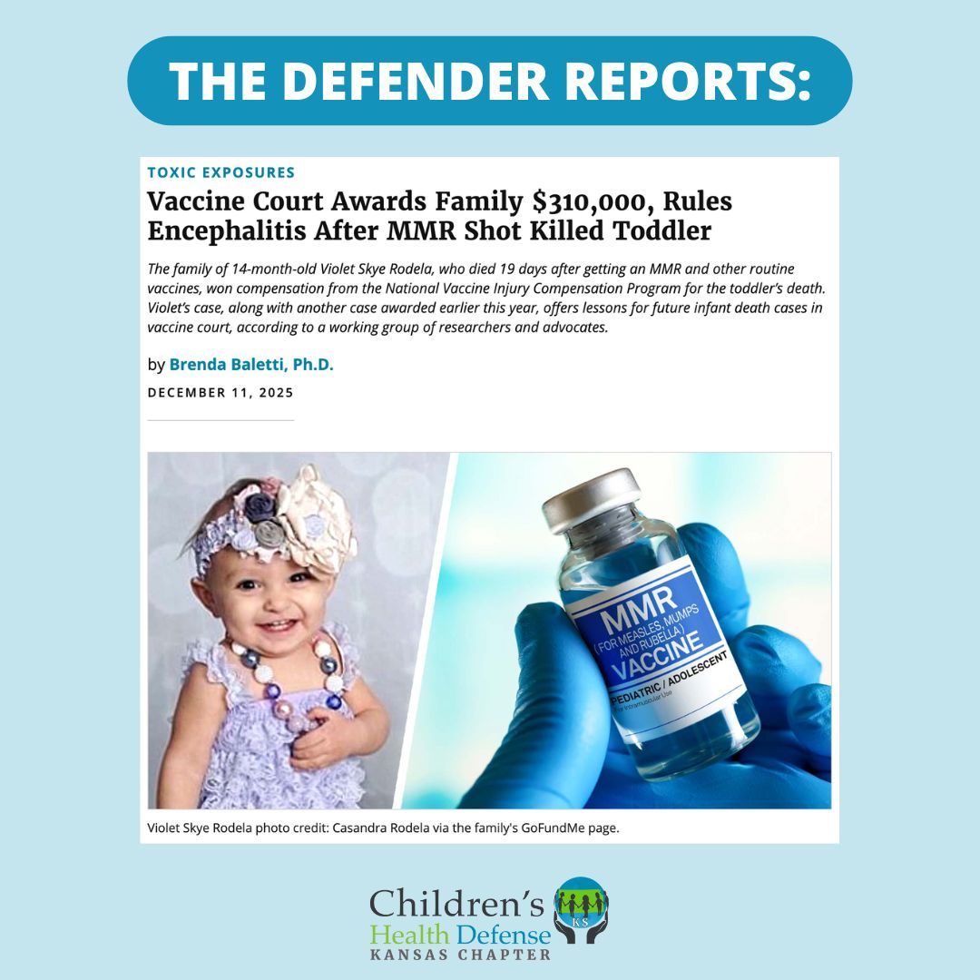 The vaccine court has awarded over $5 BILLION to people injured or killed by vaccines, including the family of this precious little girl. Read more here 👉 childrenshealthdefense.org/defender/vacci…