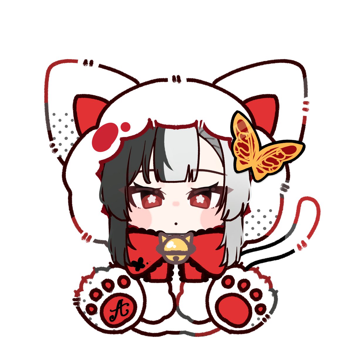 したらまおもち様(<a href="/01omochi03/">しらたまおもち☁️@依頼停止中</a>) に猫ちゃん着ぐるみのイラストを描いていただきました❤

可愛くて毎日にこにこ見ちゃう✨

やりとりも丁寧にしていただいて、依頼再開されたら別verもお願いしたいとおもってます🎵

この度は本当にありがとうございました❣