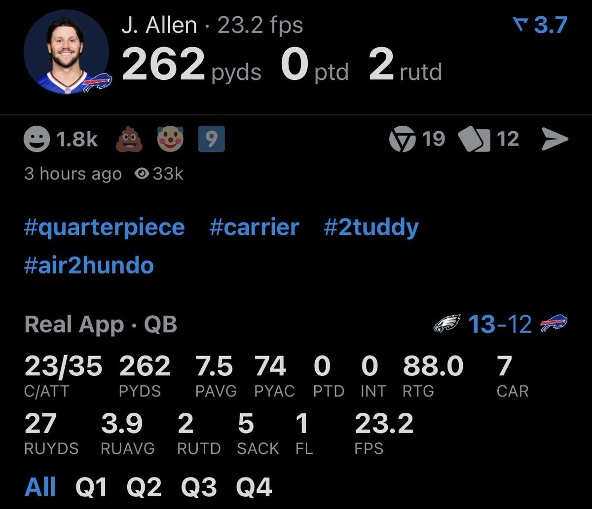 joelvmoran's tweet image. “Every QB is better than Jalen Hurts until it’s time to be better than Jalen Hurts”

Last 5 eagles drives:
- Punt
- Punt
- Punt
- Punt
- Punt

But the Eagles won! So Hurts is ‘better’