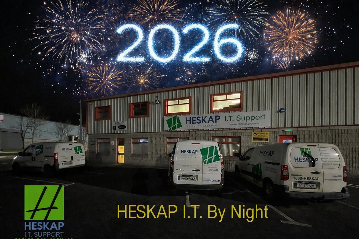 ✨ Welcoming 2026 at Heskap I.T. ✨

As the year begins, we look forward to continuing our commitment to reliable IT support, strong security, and dependable service for our clients.

Here’s to a successful, secure, and connected 2026.

— Heskap I.T. Support
#HappyNewYear #Heskap