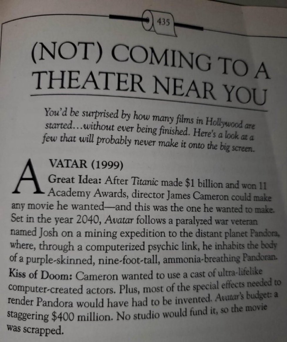 avatar3news's tweet image. Never doubt James Cameron.