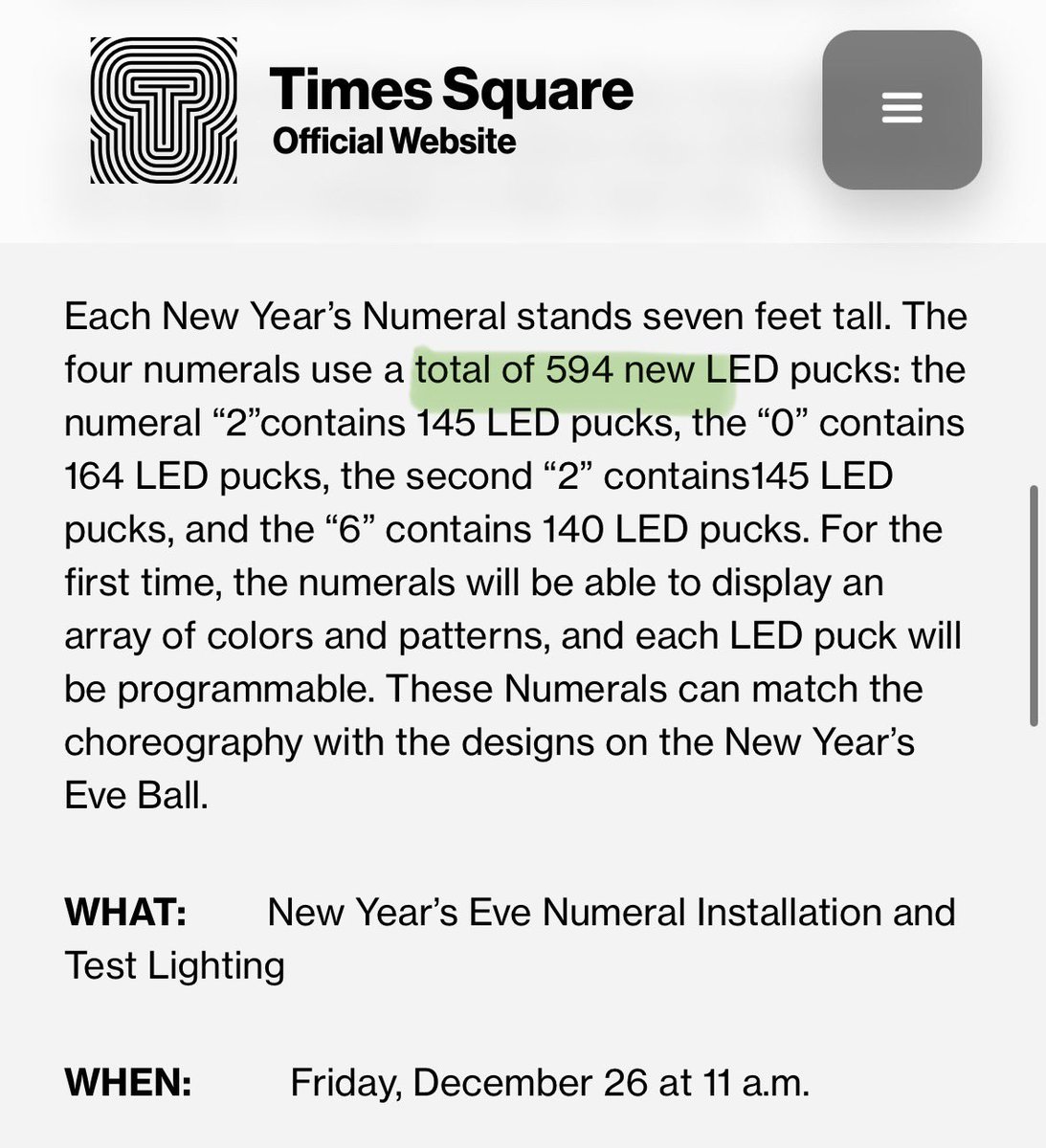 InvestWithD's tweet image. For everyone questioning why I posted this, the post was based on the Times Square oficial website numbers which stated 594. Plus Grok's research. 

I'm a strong $XRP believer and supporter, but researching official web info is also needed.