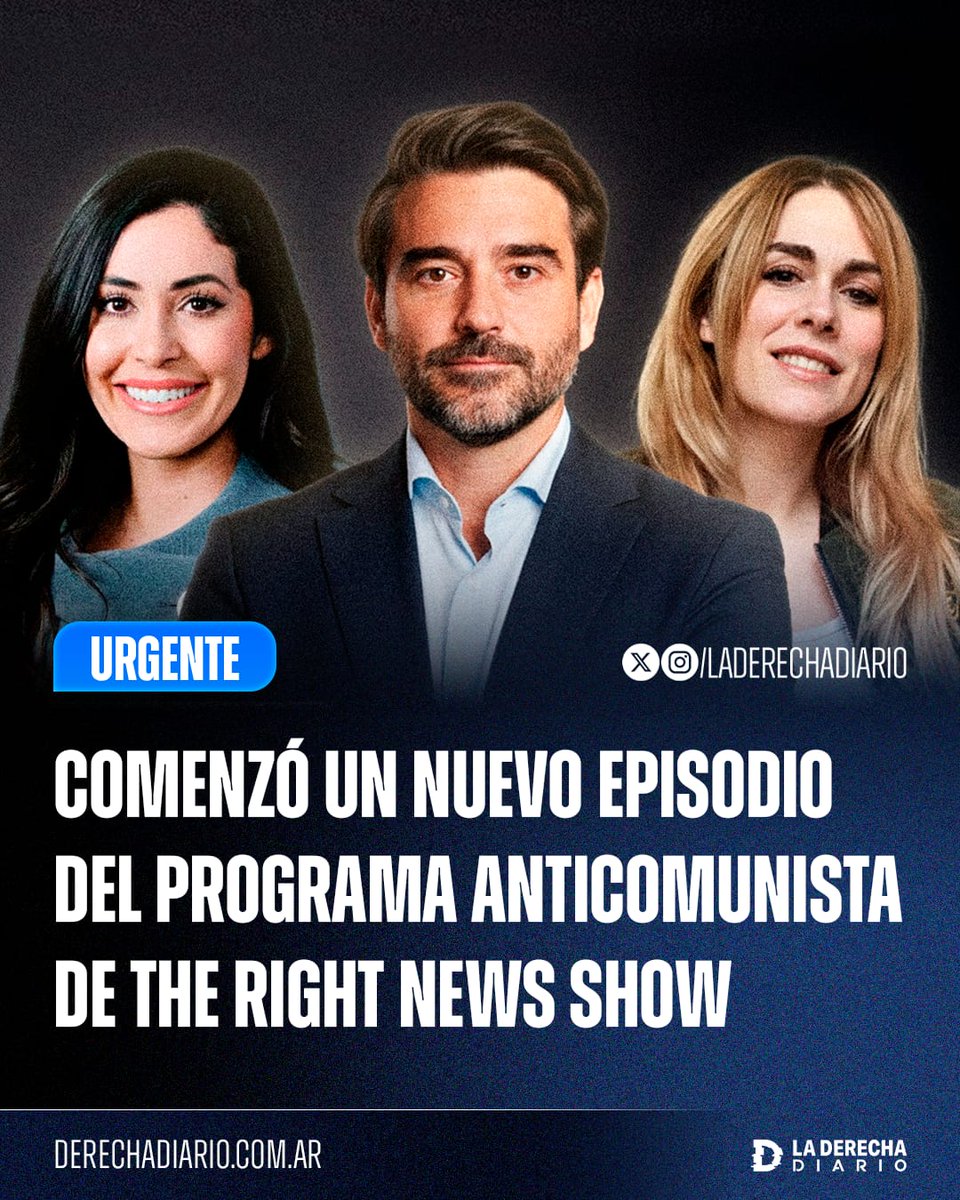 🚨🌎 | #AHORA Comenzó el sexto episodio de <a href="/RightNewsShow/">The Right News Show</a>, el programa anticomunista y antiprogresista de Javier Negre en Real America's Voice, con invitados de lujo como la trumpista Anna Paulina Luna y la mileísta Lilia Lemoine.

MIRALO EN VIVO: youtube.com/live/Gte0geYm7…