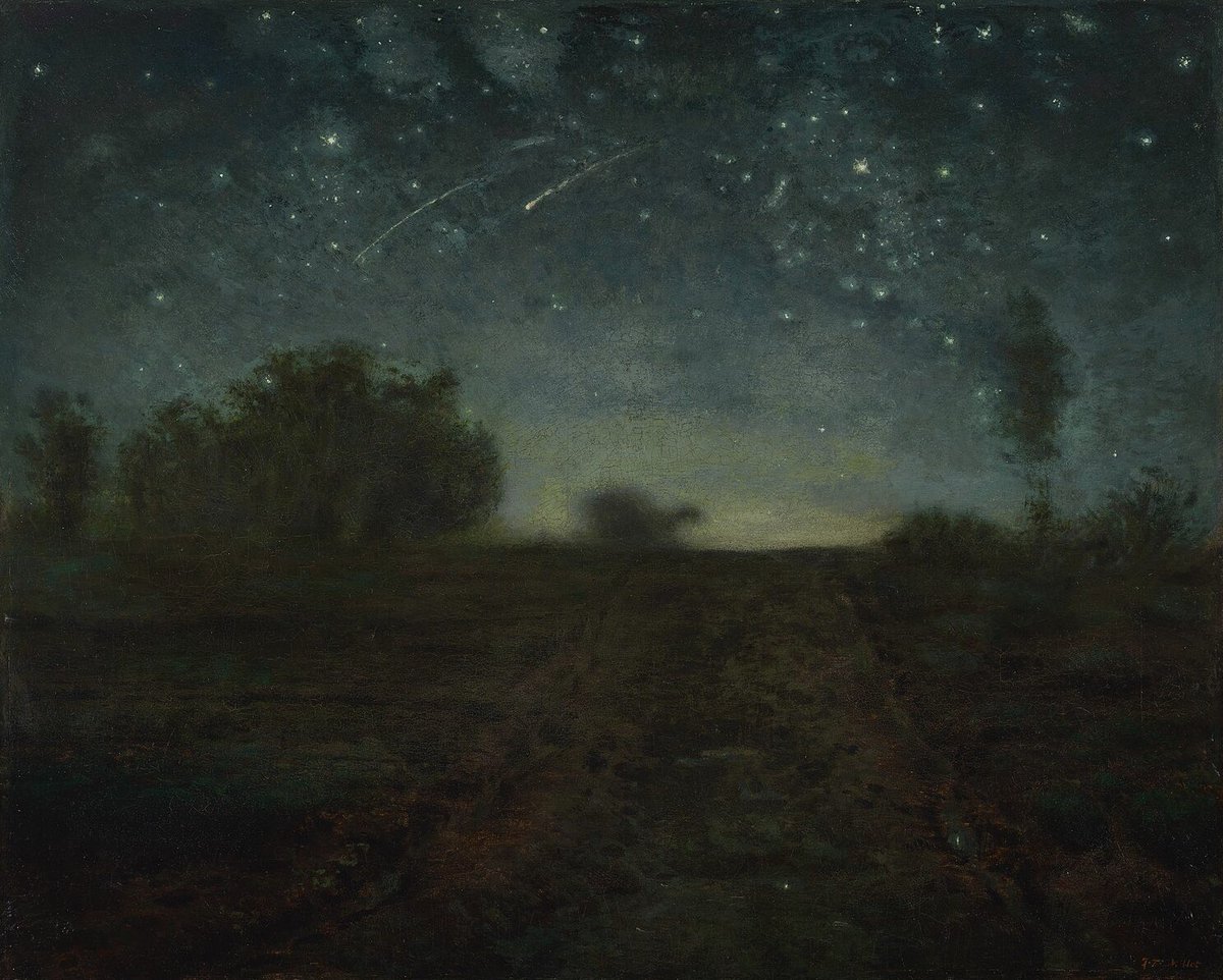 starry night by jean françois millet (c.1850-1865)