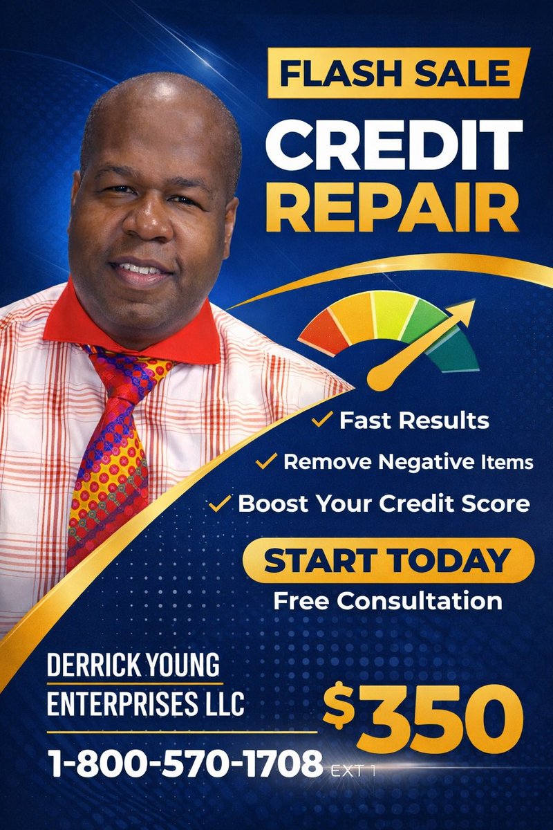 IAmDerrickYoung's tweet photo. #creditrestoration #CreditScore #ficoscore https://t.co/nD6VAKa4lP
