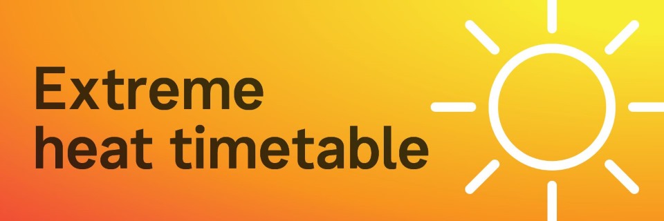 vline_bendigo's tweet photo. Due to the forecast temperatures, we will be running to an Extreme Heat timetable on Tuesday, 30 December.

More information at https://t.co/UJe7VaOuCb https://t.co/kUxYbK4x0G