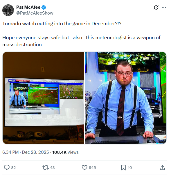 Well <a href="/PatMcAfeeShow/">Pat McAfee</a> tweeted about me😂