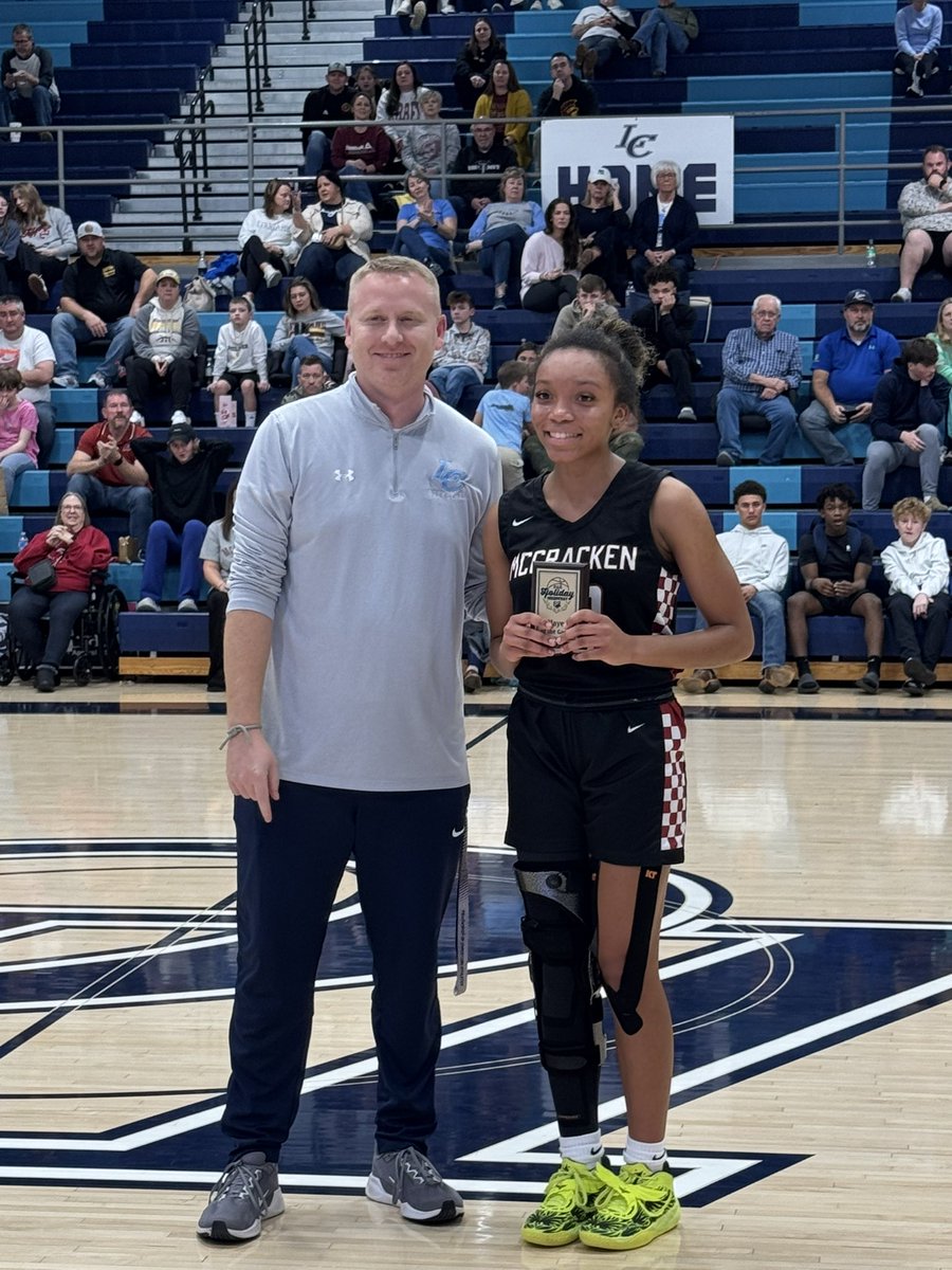 LadyStangsBall's tweet image. Final 
McCracken Co 53
Logan Co 41

Lezharia Bolen 14pts (Player of the Game)
Abby Casebier 12pts
Ava Hughes 11pts
Mason Clements 8pts
Skater Houser 3pts
Reagan Hill 3pts
Janaye Reed 2pts