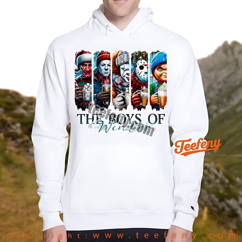 Teefenyshop's tweet photo. The Boys Of Winter Scary Christmas Shirt
Buy Now: https://t.co/Sjl71gbSk7 
 
 #BoysOfWinter #ScaryChristmas #HolidayFashion #ChristmasShirt #WinterStyle #FestiveApparel #SpookySeason #Teefeny https://t.co/BZc2hhUewi