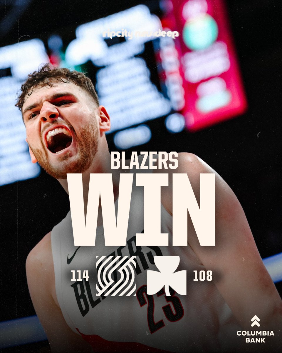 BLAZERS WIN!!
BLAZERS WIN!!