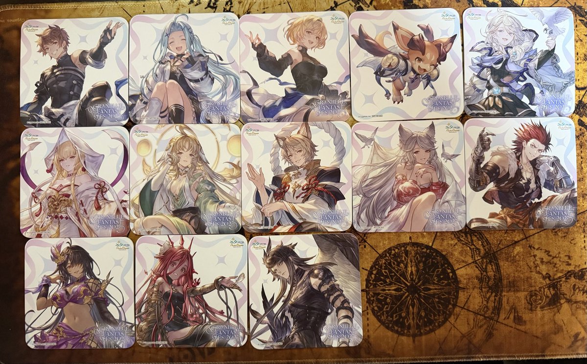 グラブルフェス2025 十賢者フォト風カード 8枚セット チェキ 配送