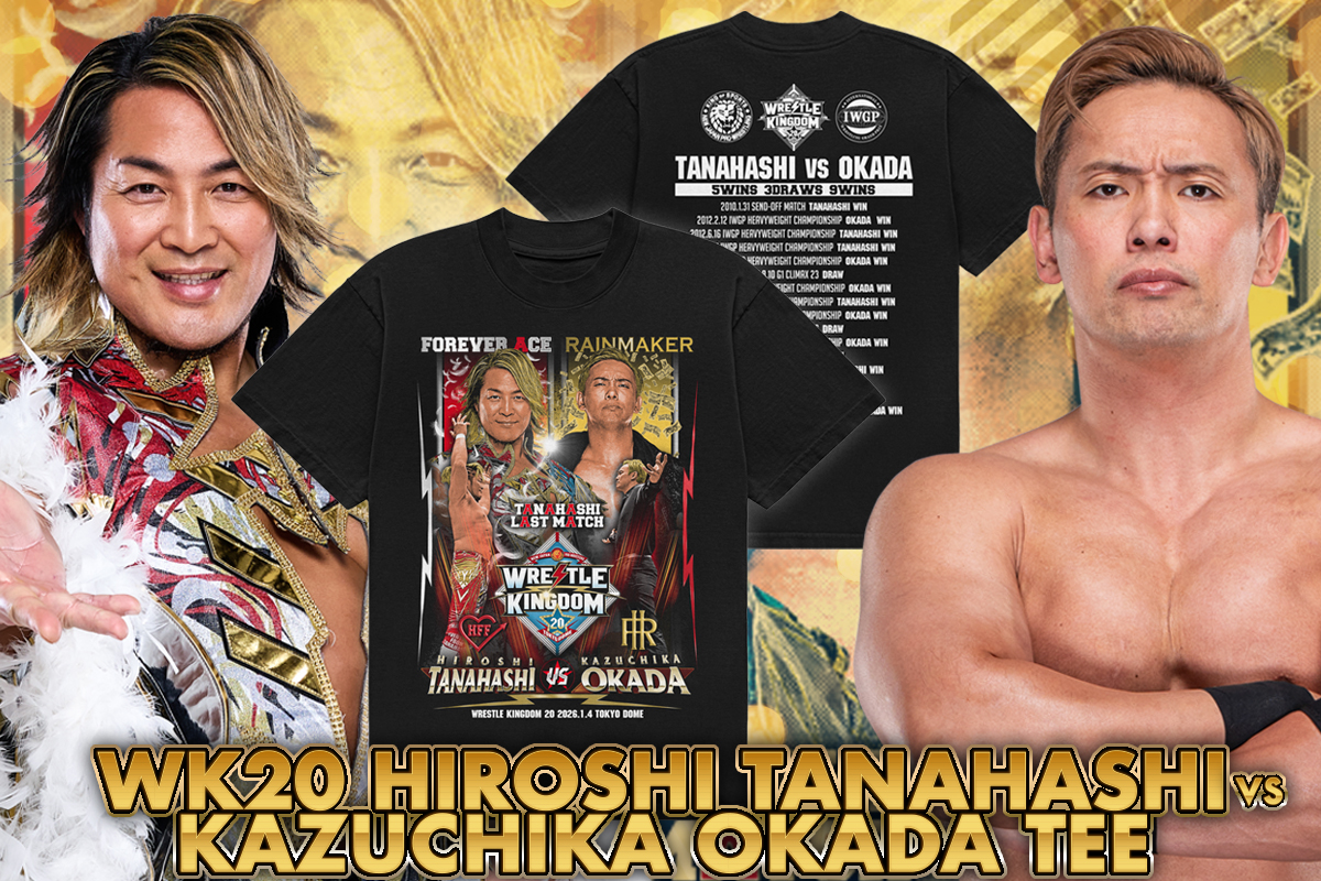 WK20 棚橋弘至 vs オカダ・カズチカ 対戦記念Tシャツ』 闘魂SHOP通販