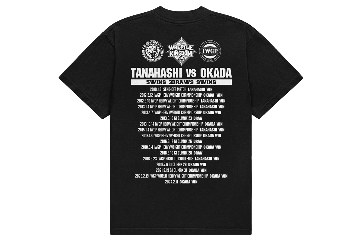 WK20 棚橋弘至 vs オカダ・カズチカ 対戦記念Tシャツ』 闘魂SHOP通販
