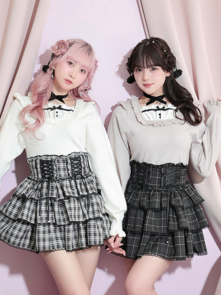 NOEMIE ノエミー バックリボンベロアチョーカー ニット ピンク ノエミー NOEMIE バックリボンベロアチョーカーニット （ピンク