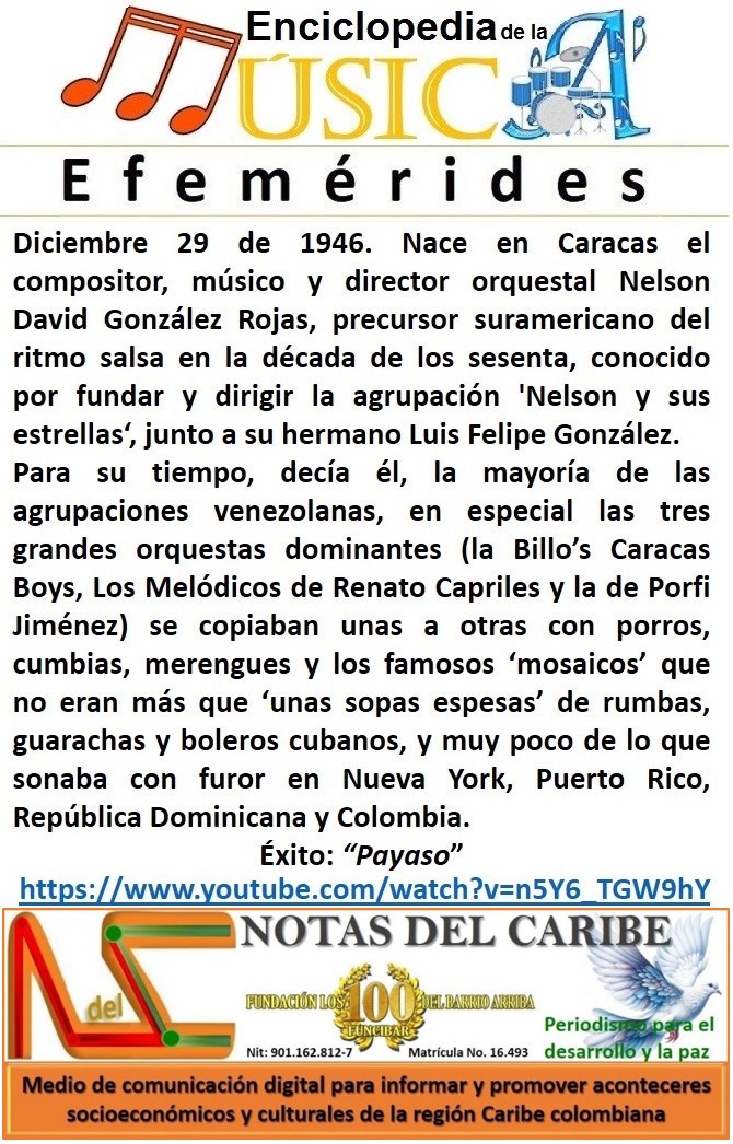 "Payaso", autor: Nelson González; intérprete: Nelson y sus Estrellas - youtube.com/watch?v=hBYB6-…