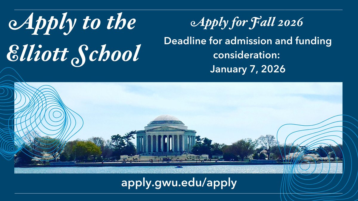 We’re now accepting MA applications for fall 2026! Submit by 1/7 to be considered for admission and funding! Apply at ow.ly/Os9K30sRGb5